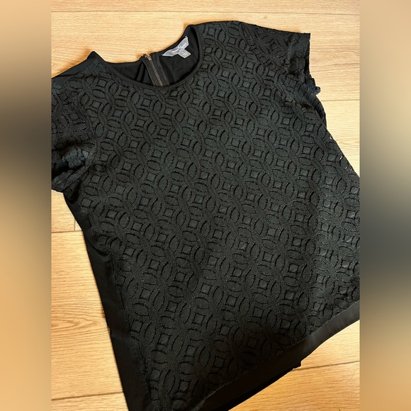 Market & Spruce Hans Crochet Mixed Media Top (L) - Picture 4 of 5